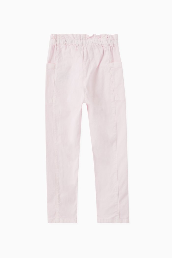 

Tiche Trousers in Stretchy Cotton, Pink