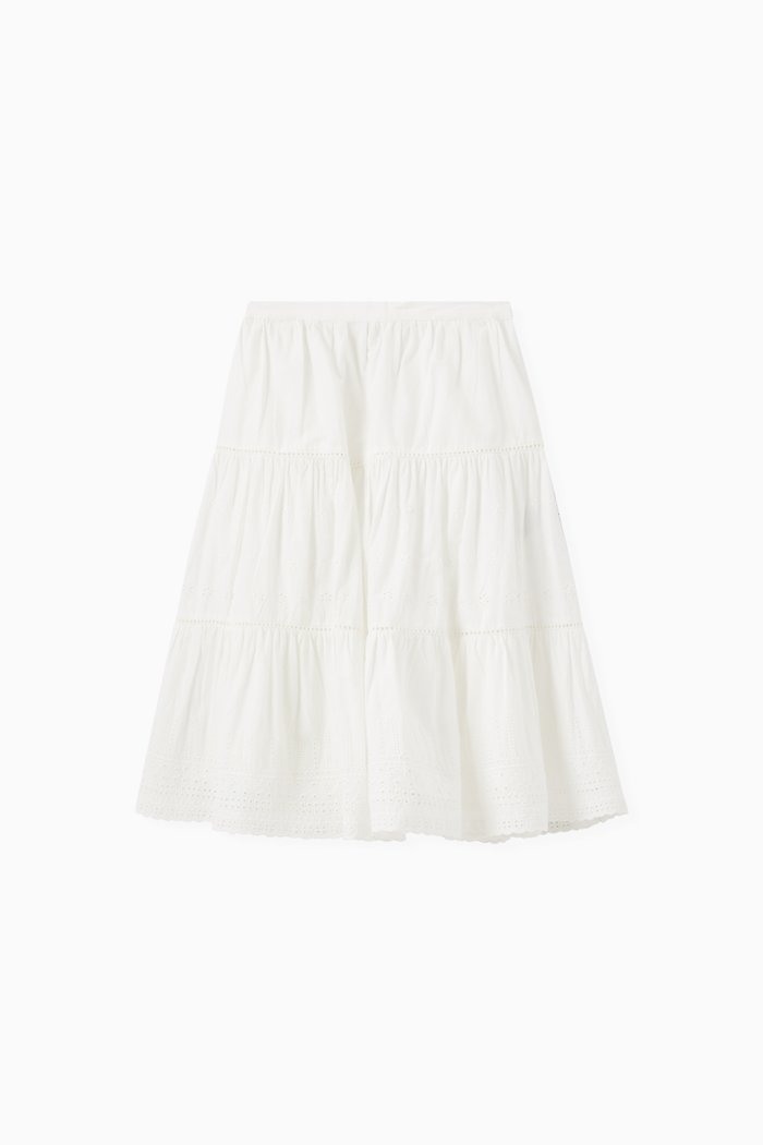 Lise Skirt in Cotton, White