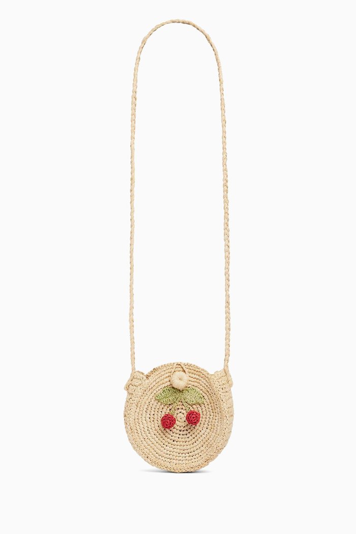 

Cherry Bag in Raffia, Neutral