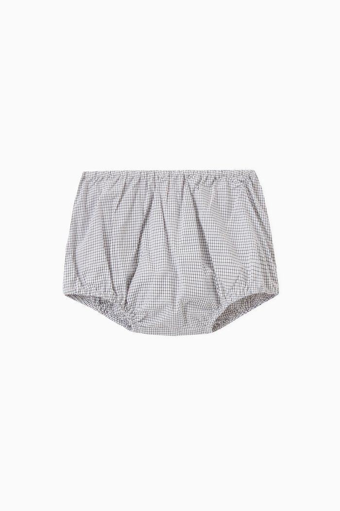 

Aki Checked Bloomers in Cotton, Grey