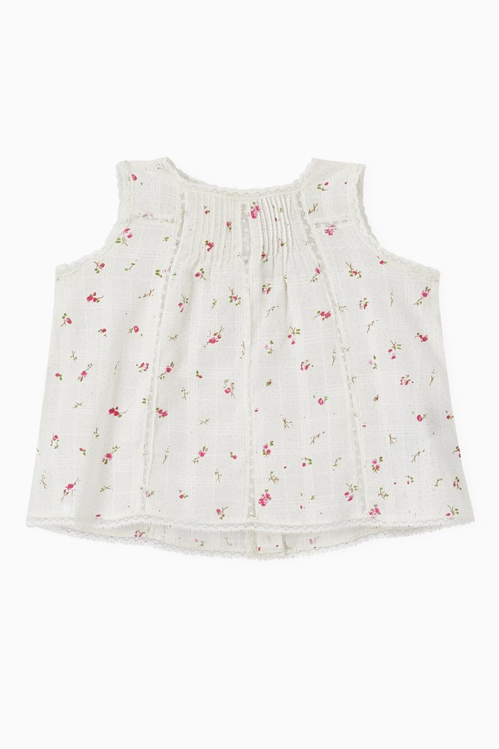 

Acacia Lace Blouse in Cotton, White