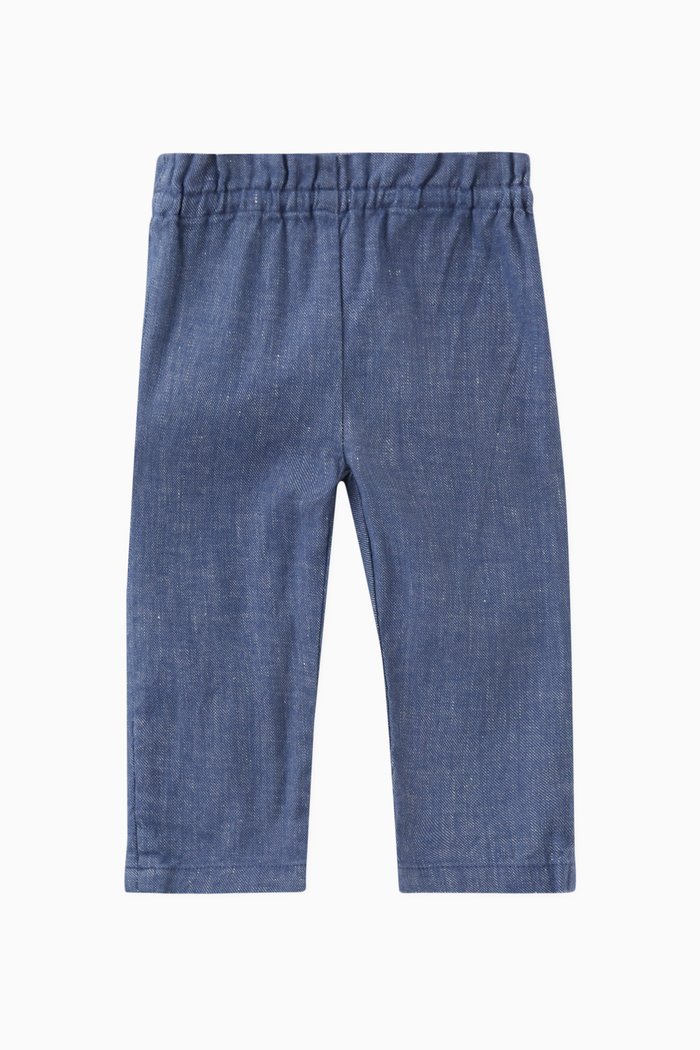 

Luciole Pants in Cotton Twill, Blue
