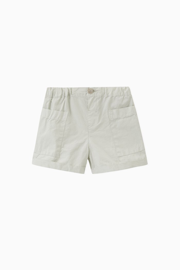 

Plain Shorts in Cotton, Grey