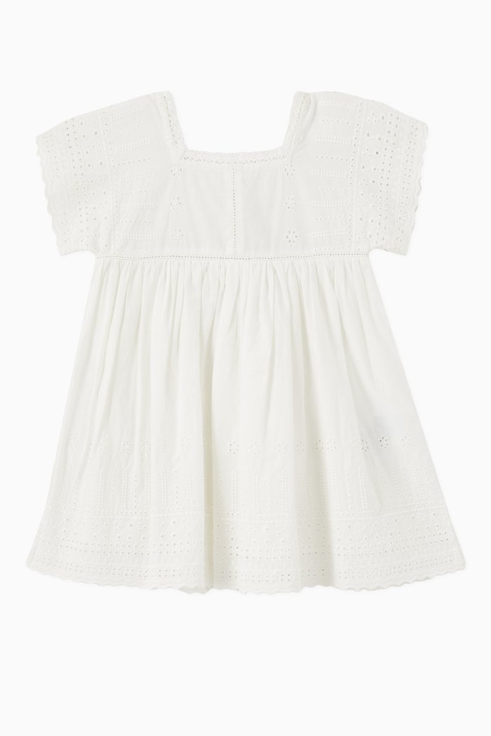 

Ameliane Dress in Cotton, White