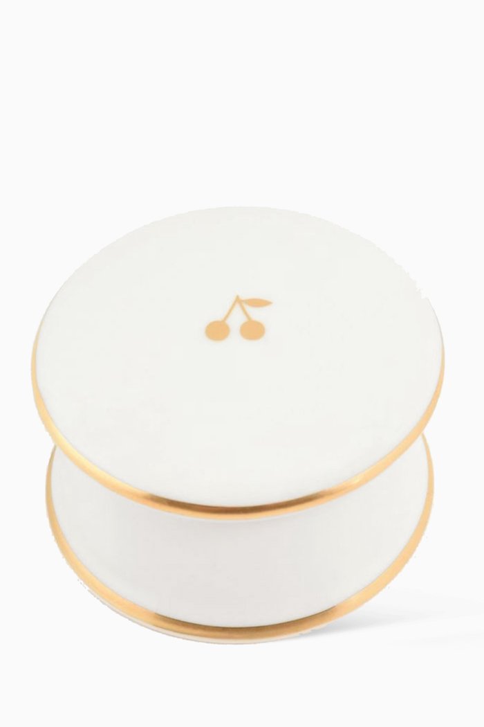 

Cherry Box in Porcelain, White
