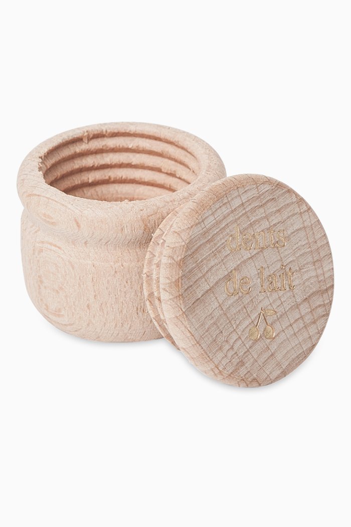

Milk Teeth Box in Beech Wood, White