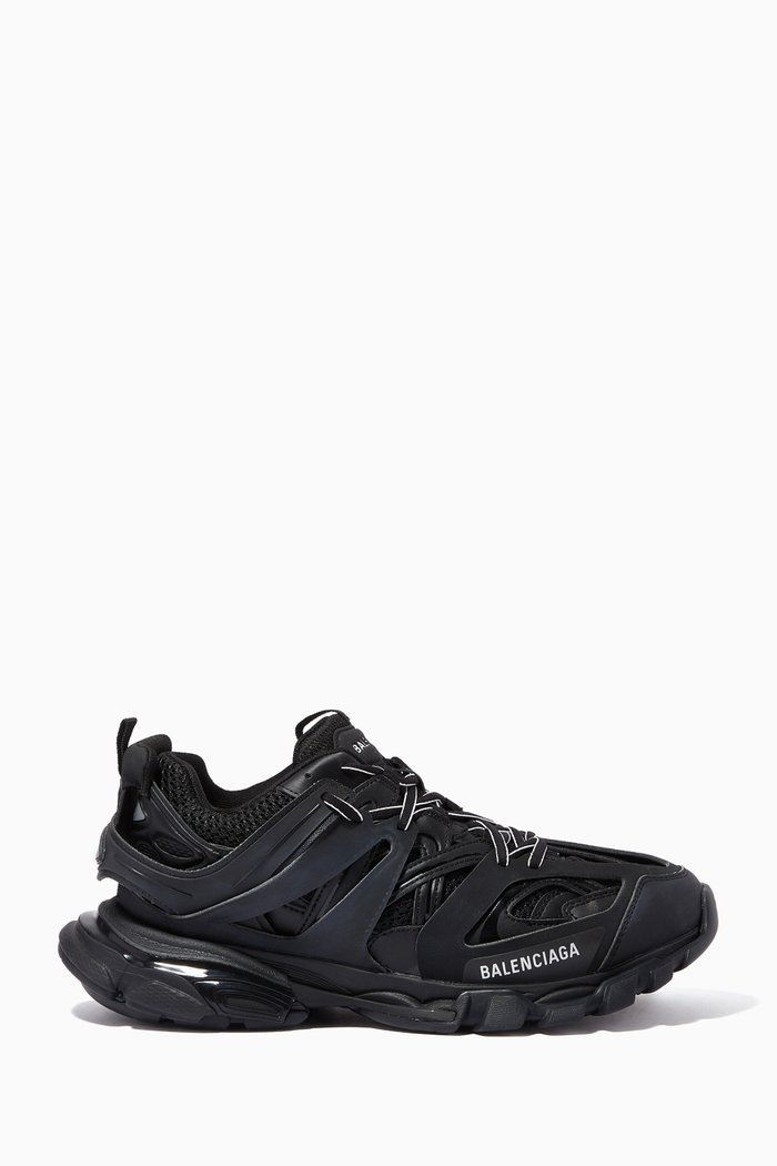 

Track Sneakers in Mesh & Nylon, Black