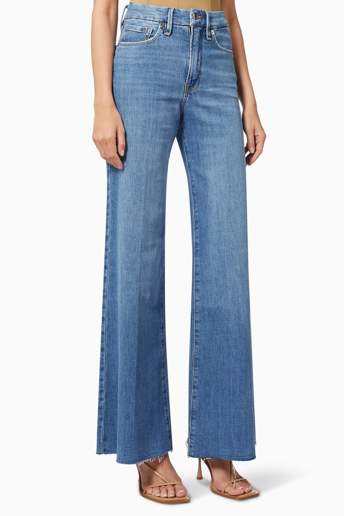 

Good Waist Palazzo Jeans, Blue