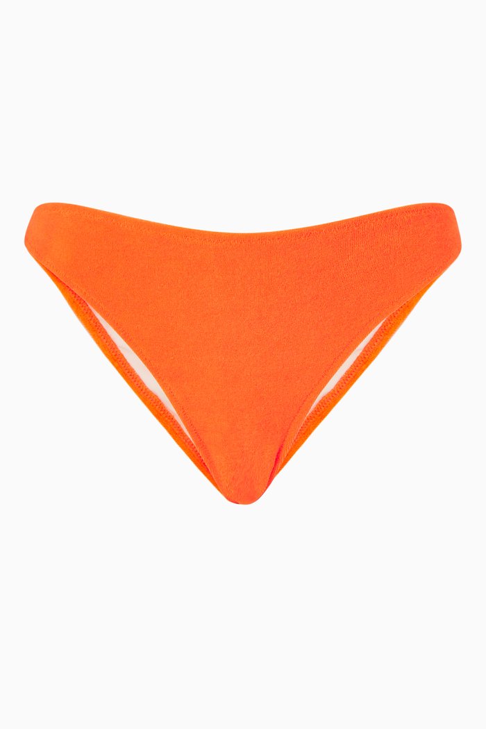

The Tati Bikini Bottom in Terrycloth, Orange