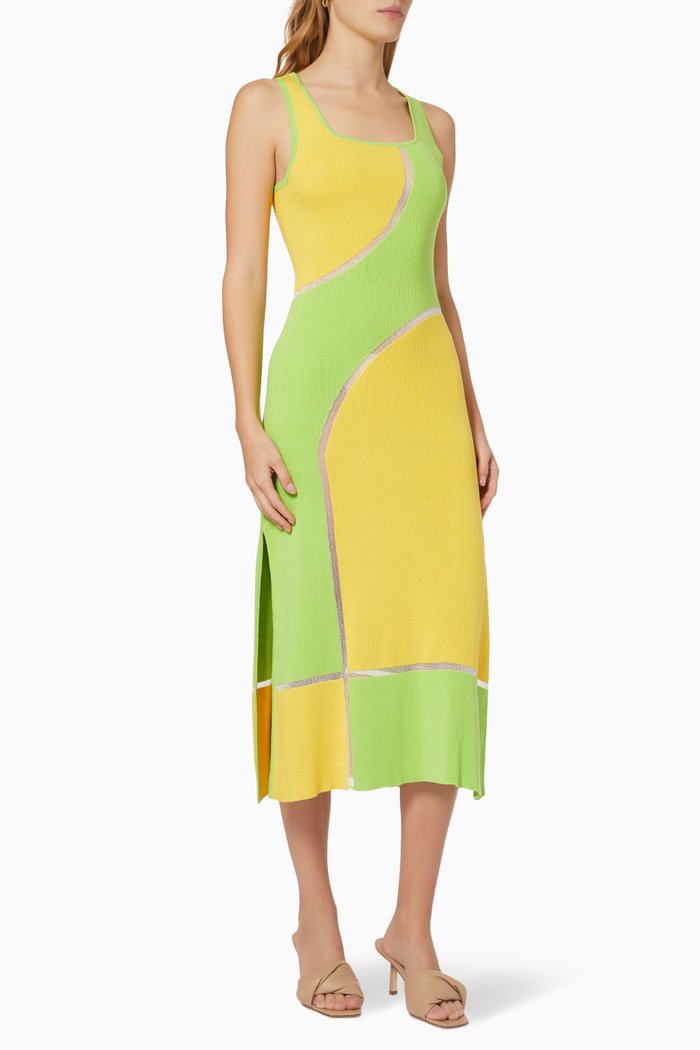

The Kimberley Dress in Cotton Blend, Yellow