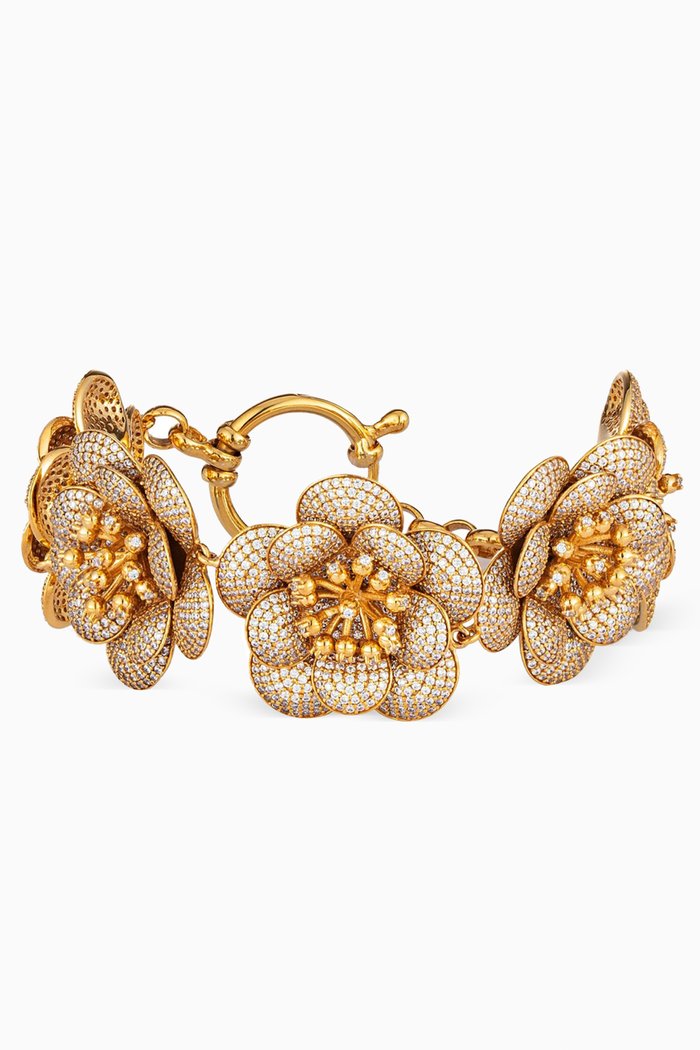 

Shalimar Bracelet in 24kt Gold-plated Bronze, Yellow