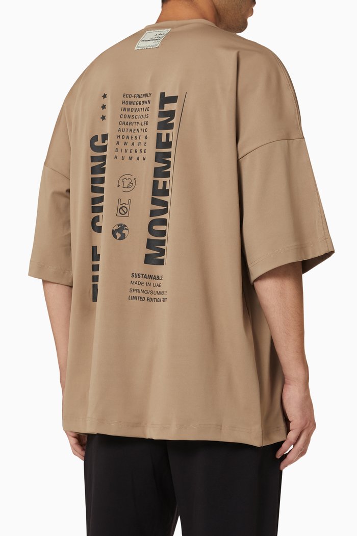 

Oversized T-shirt in Recycled Jersey, Neutral