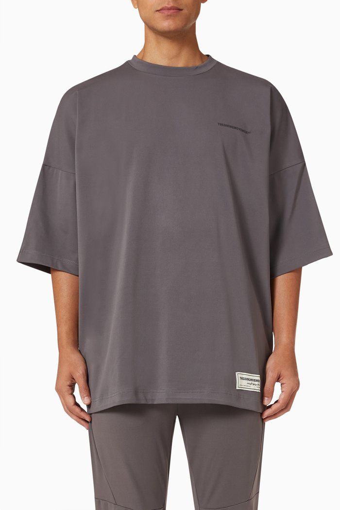 

Oversized T-shirt in Recycled Jersey, Grey