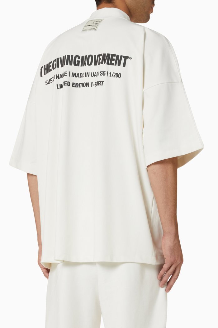 

Oversized T-shirt in Recycled Jersey, White