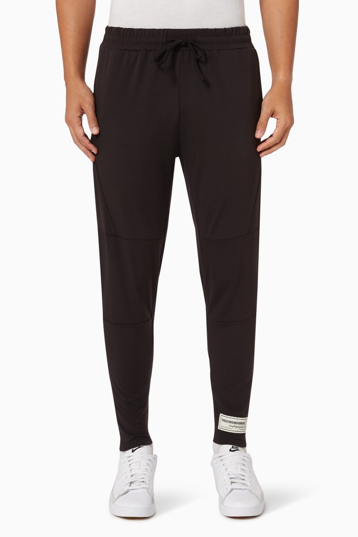 

Slim-fit Pants in Recycled Tech Fabric, Black