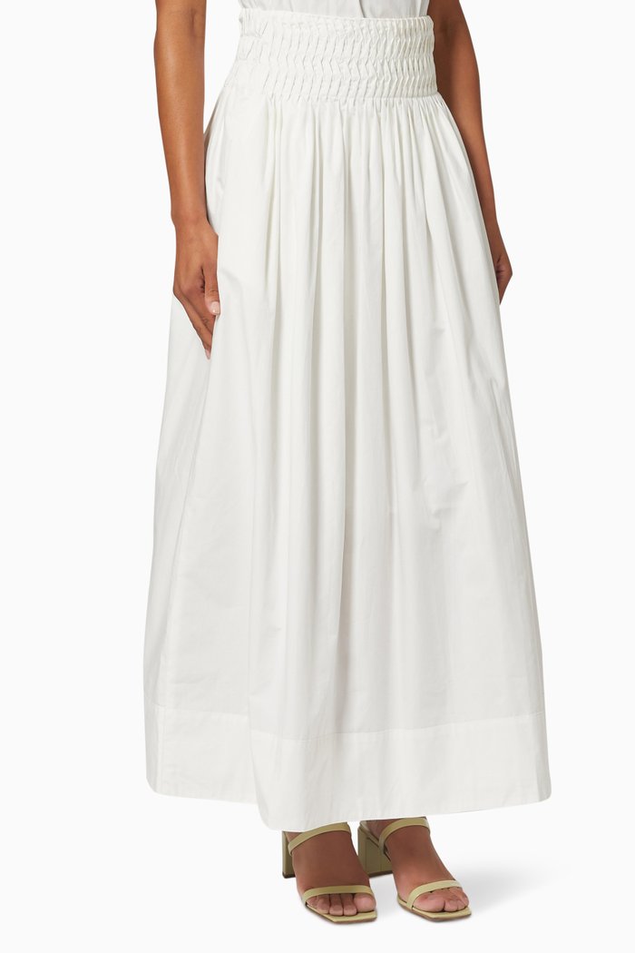 

Odella Skirt in Cotton Poplin, Neutral