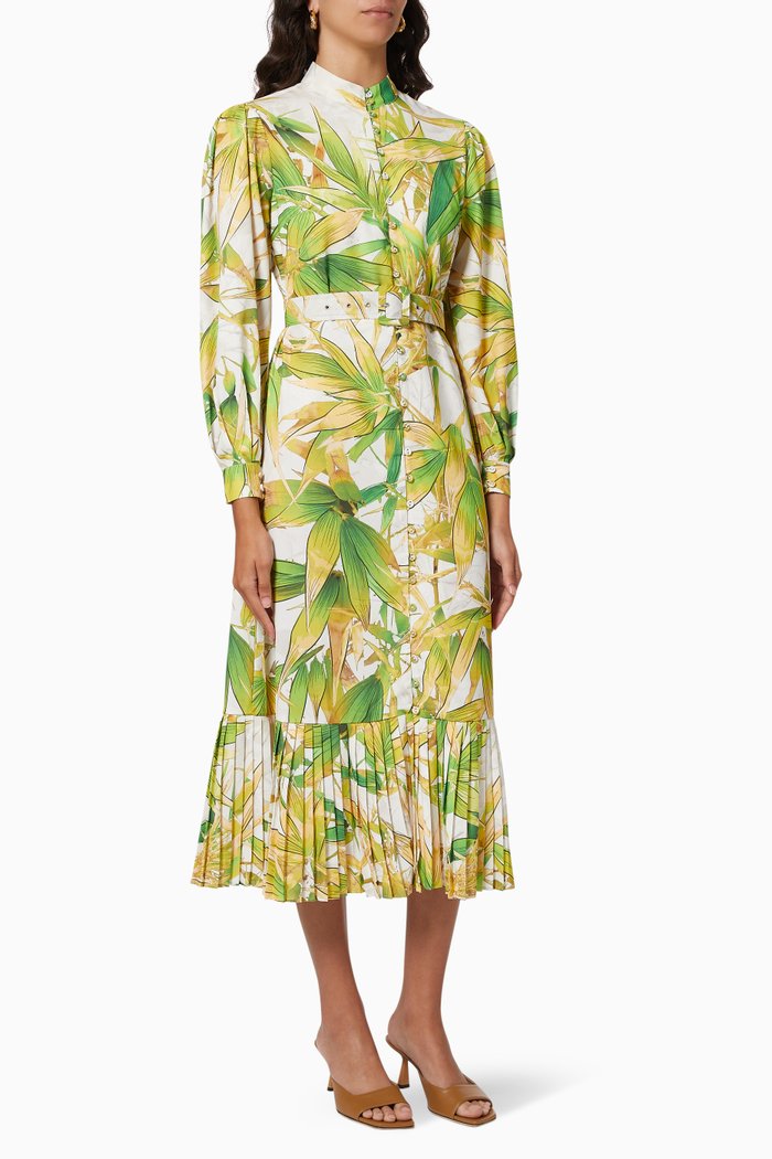 

Lillia Dress in Recycled Polyester, Yellow