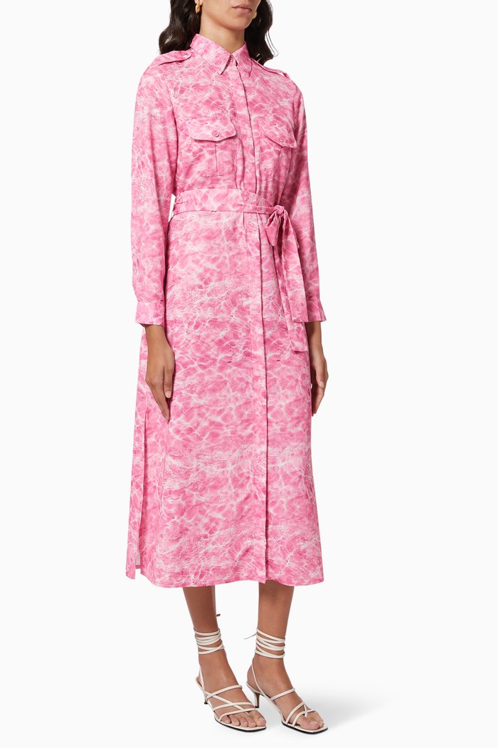 

Alice Utility Dress in Recycled Polyester, Pink