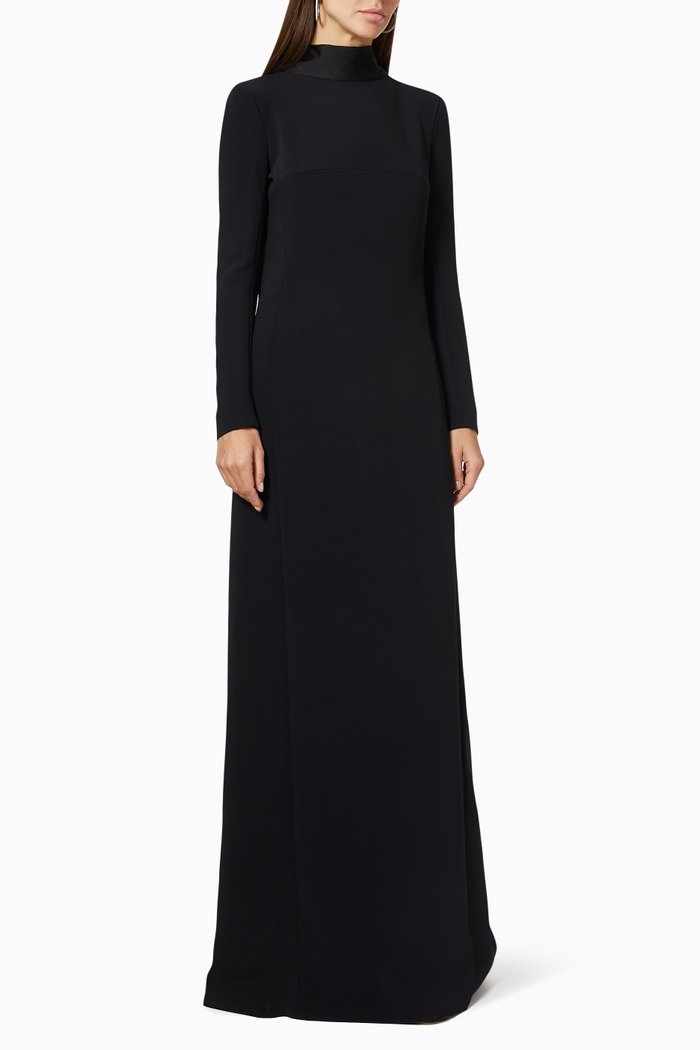 

Maxi Dress in Charmeuse, Black