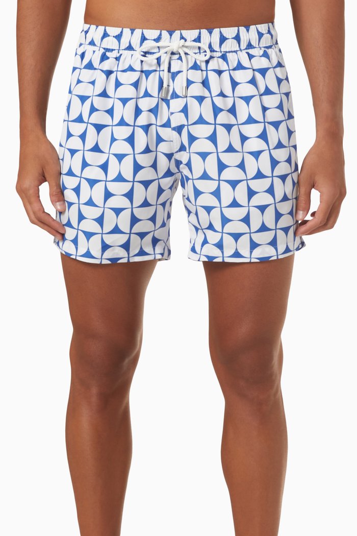 

Logan Swim Shorts in Stretch Technical Fabric, Blue