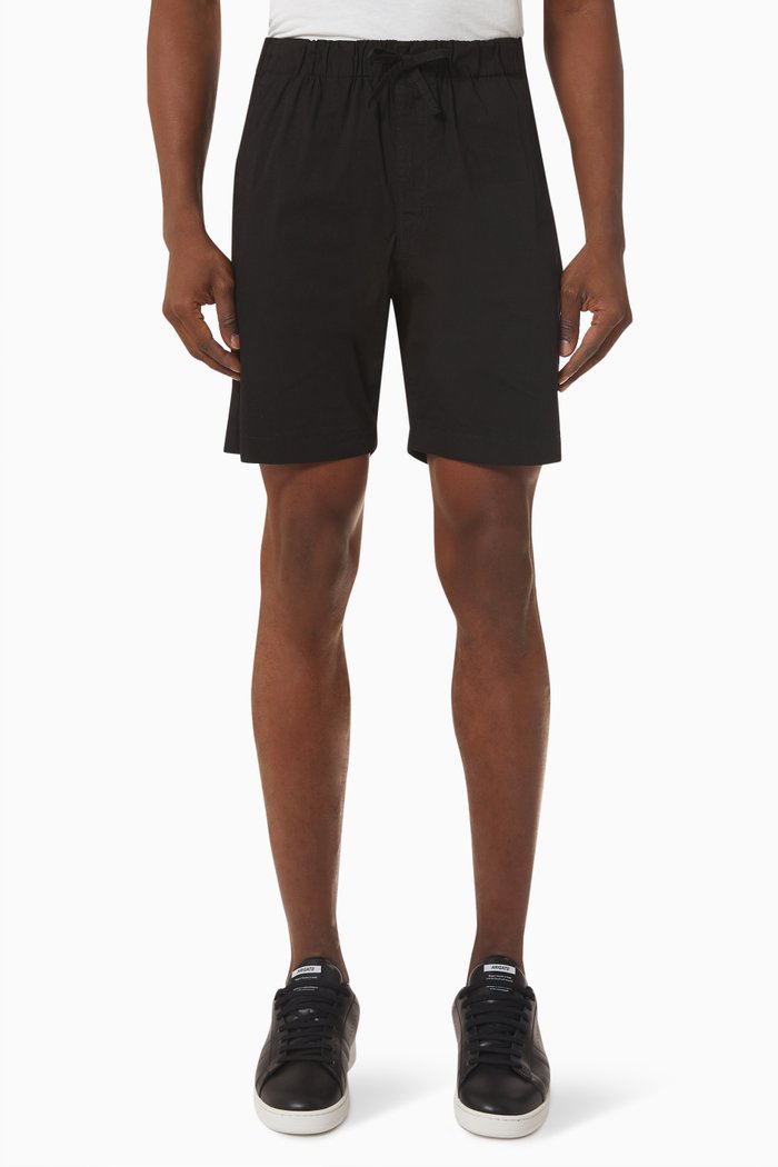 

Chris Bermuda Shorts in Cotton Blend, Black
