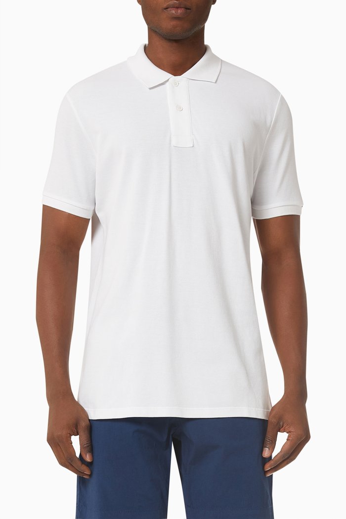 

Bruce Polo Shirt in Cotton Piqué, White