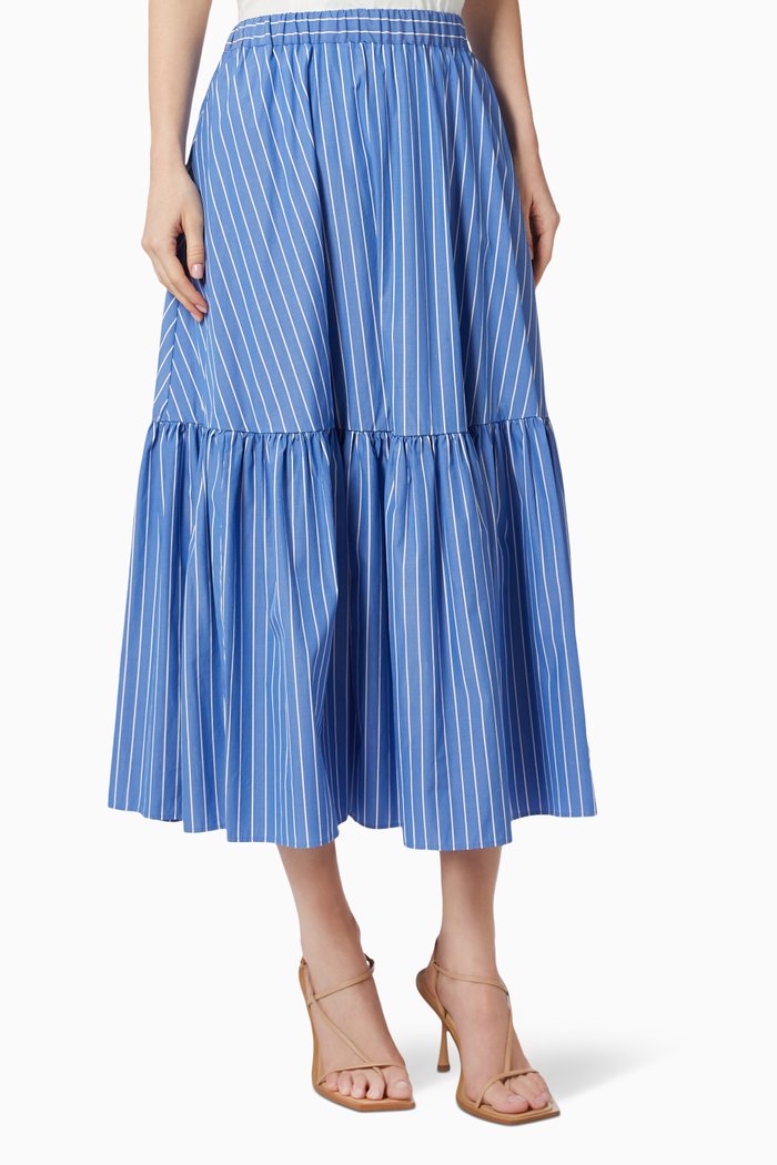 

Aire Midi Skirt, Blue
