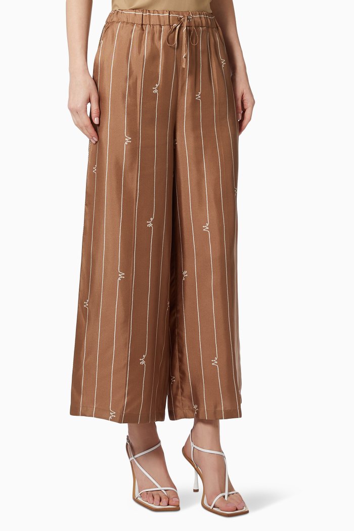 

Calabra Pants in Silk Twill, Neutral