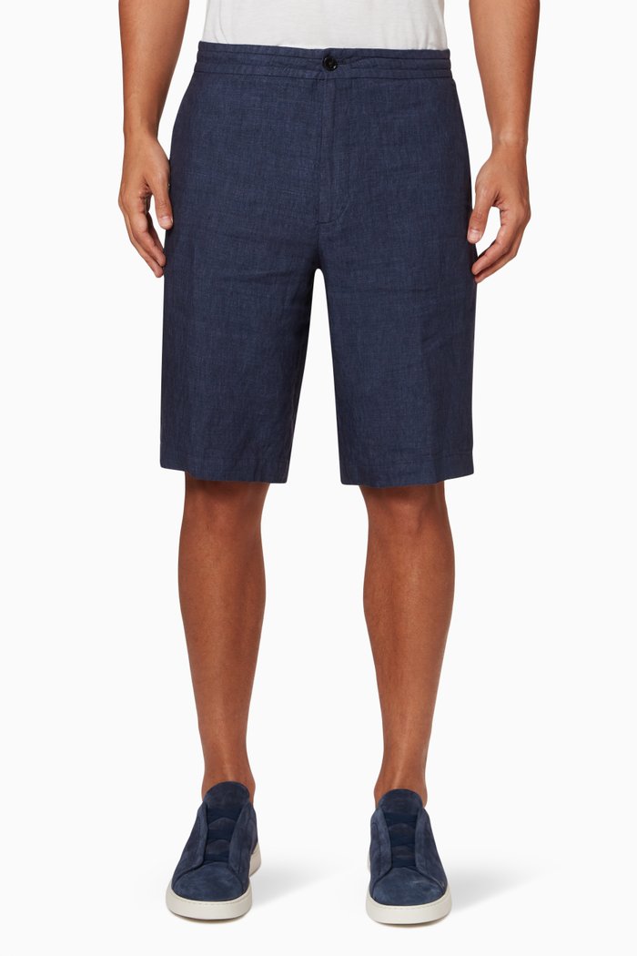 

Shorts in Linen, Blue