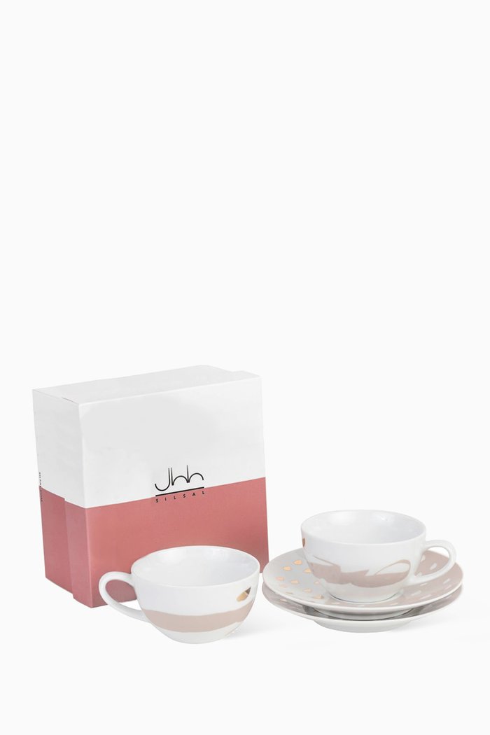 Joud Teacup & Saucer Set, Multicolour