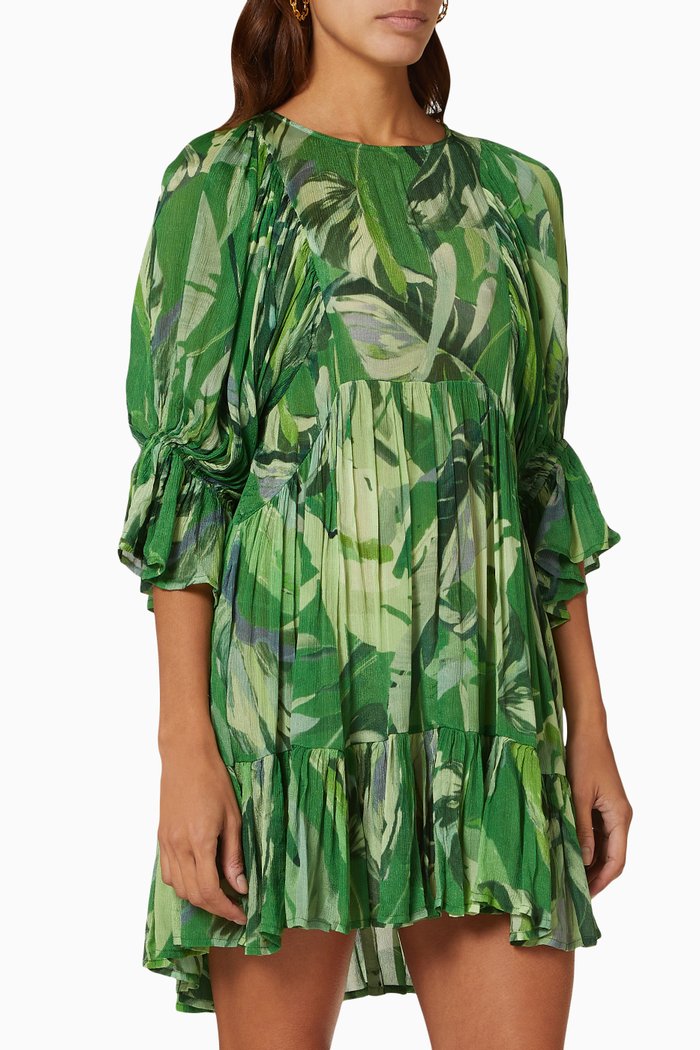 

Lillon Swim Cover Up Dress in Viscose, Green