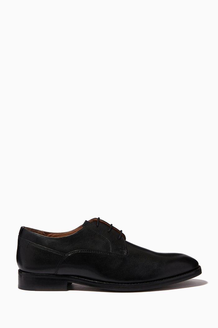 

Kampten Derby Shoes in Leather, Black