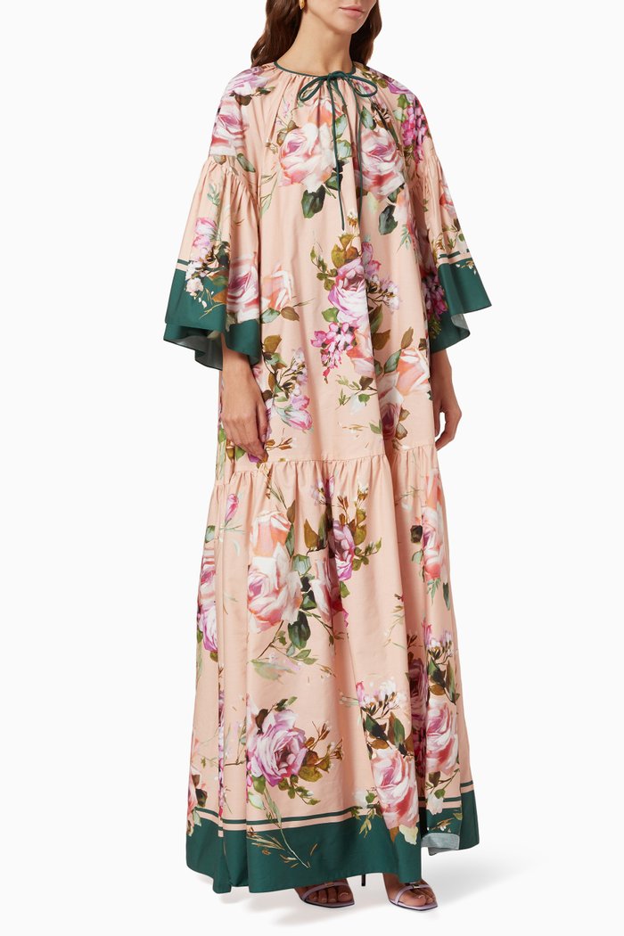 

Sunrise Capsule Collection Maxi Dress in Cotton Poplin, Neutral