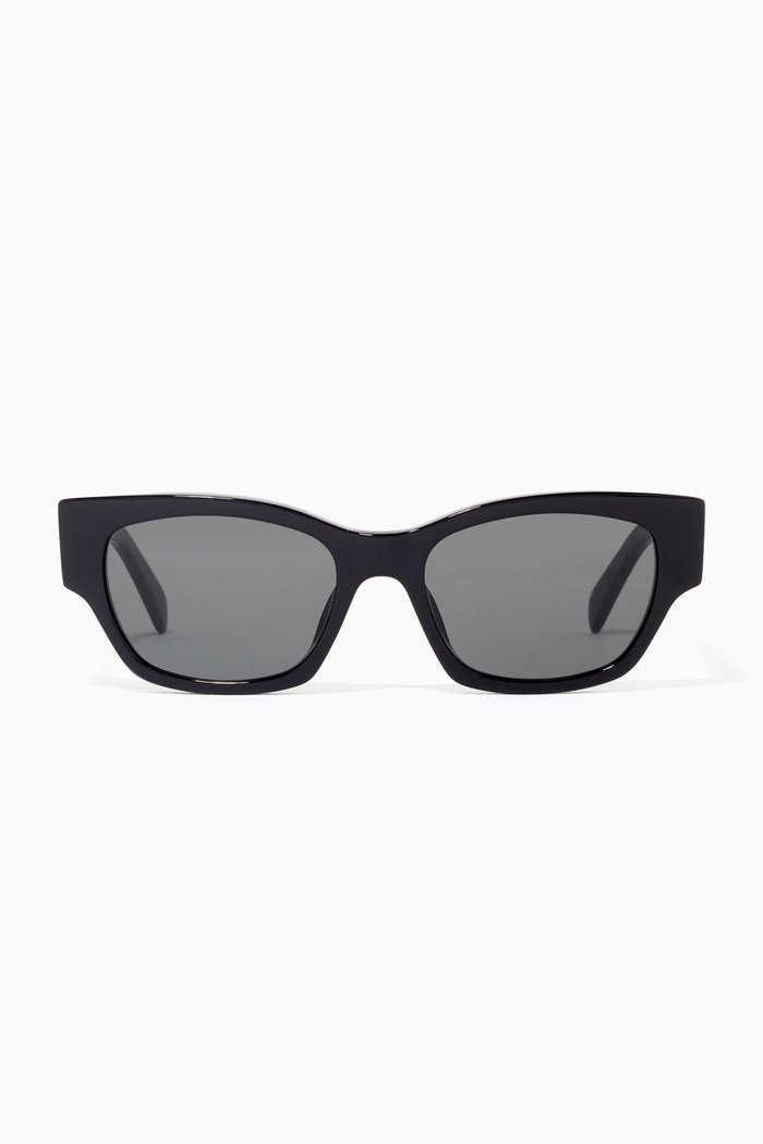 

Cat Eye Sunglasses in Acetate, Black