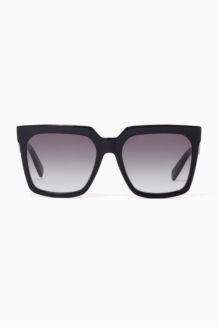 

Square Sunglasses in Acetate, Black