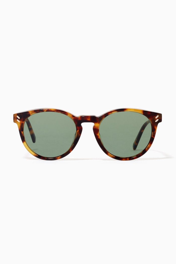 

Round Sunglasses in Acetate, Brown