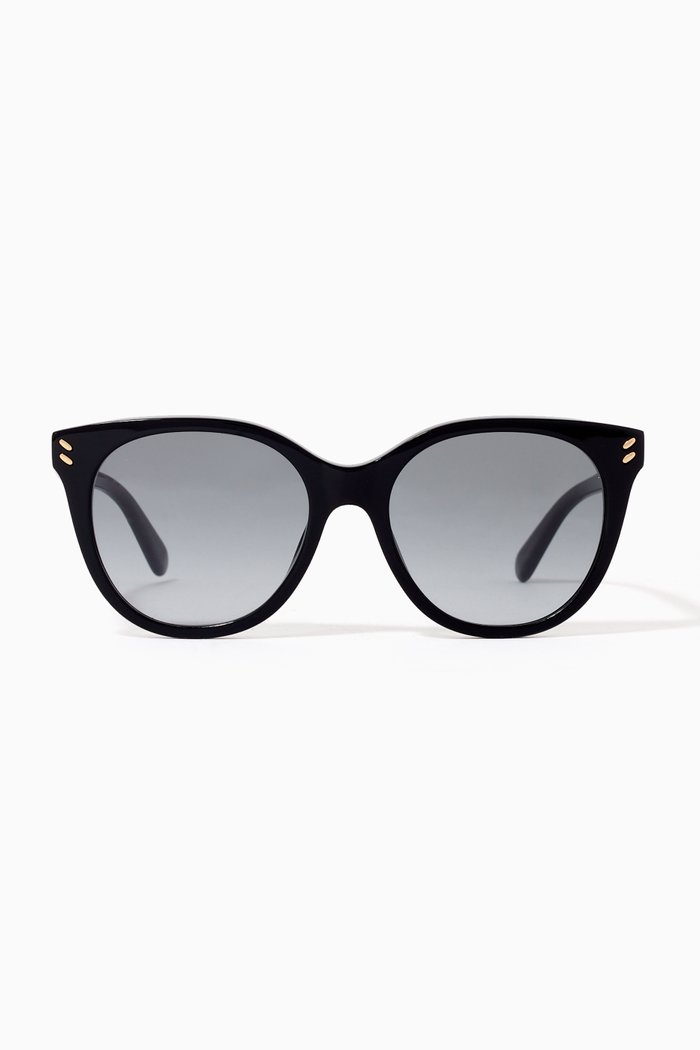 

Round Sunglasses in Acetate, Black