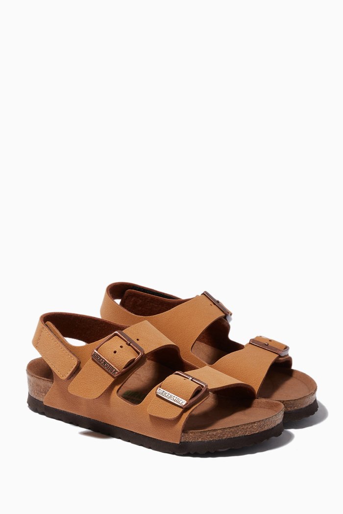 

Milano Sandals in Birko-Flor & Vegan Nubuck, Brown
