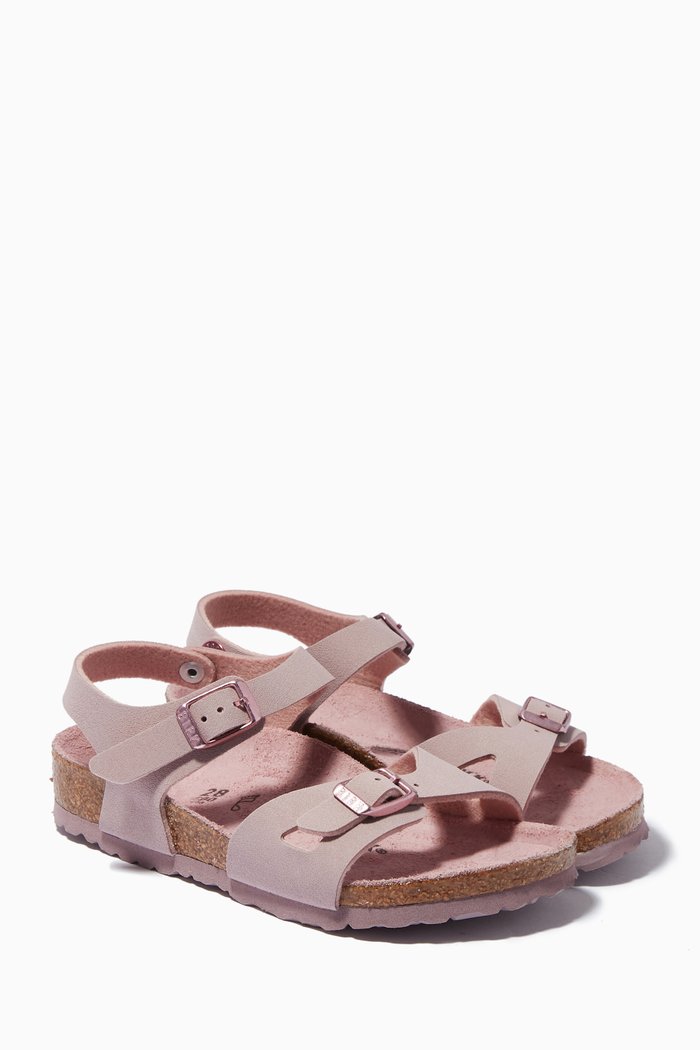 Rio Sandals in Birko-Flor® & Nubuck, Pink