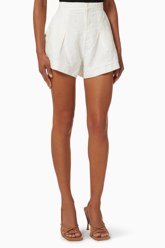 

Toronjil Shorts in Linen, White