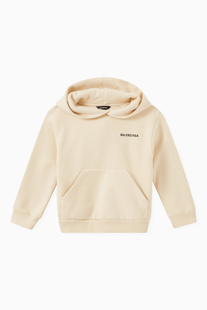 

Logo Hoodie in Cotton Fleece, Neutral
