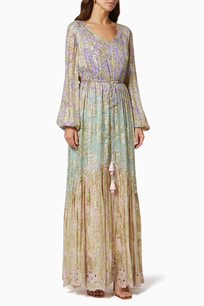 

Kaia Long Dress in Viscose, Green