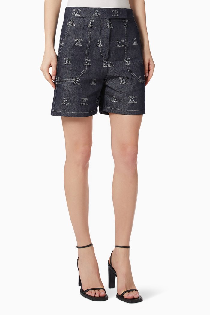 

Canale Shorts in Jacquard Canvas, Blue