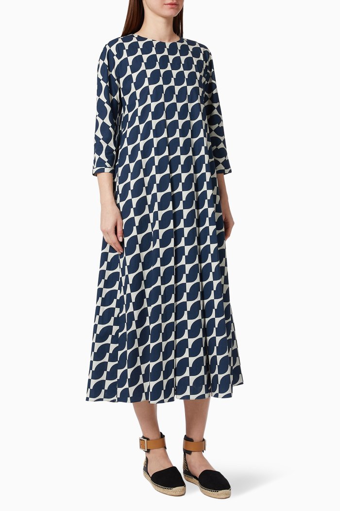 

Echo Dress in Cotton Poplin, Blue