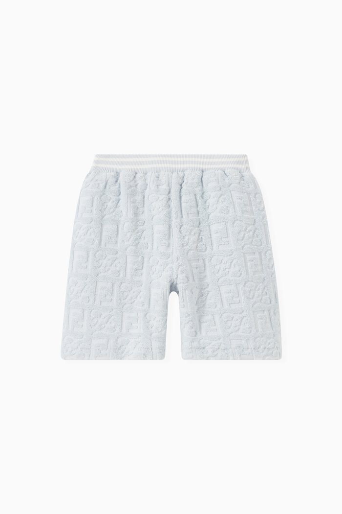 

Mini FF Logo Shorts in Terry Blend, Blue