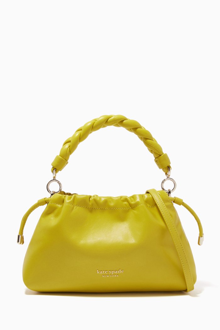 

Meringue Small Crossbody Bag in Leather, Green