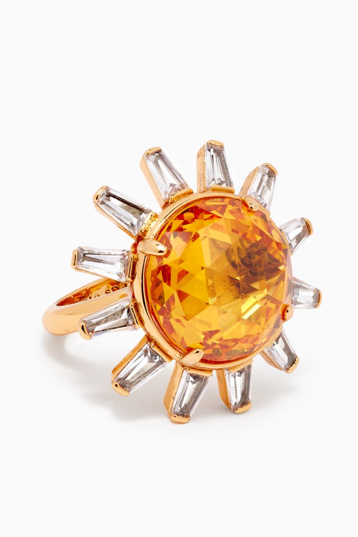 

Sunny CZ Ring in Gold-plated Metal, Yellow