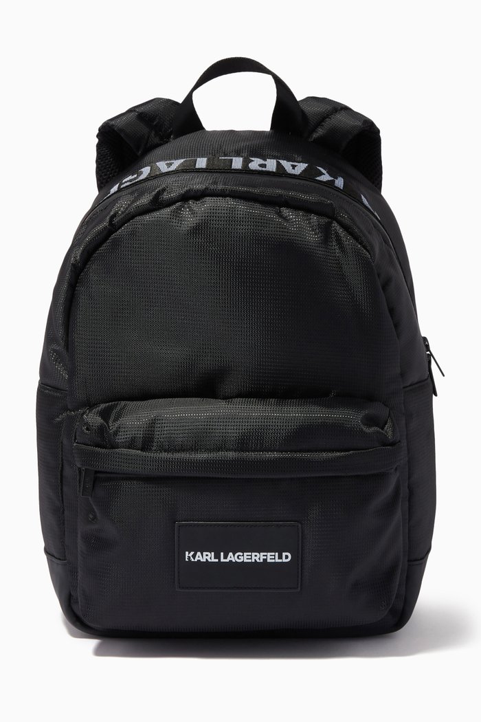 

Logo Tape Backpack, Black
