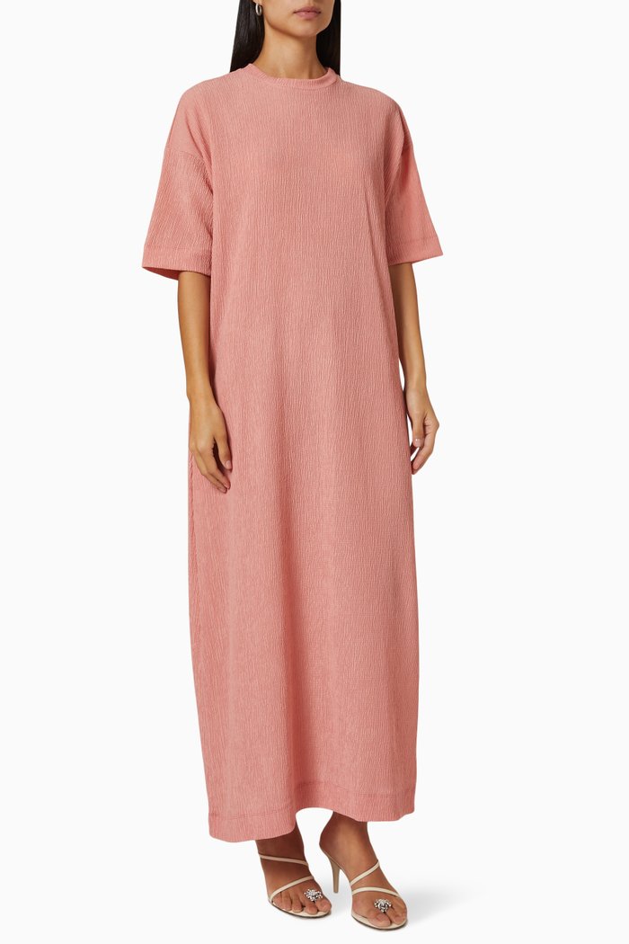 Crinkle Dress, Pink