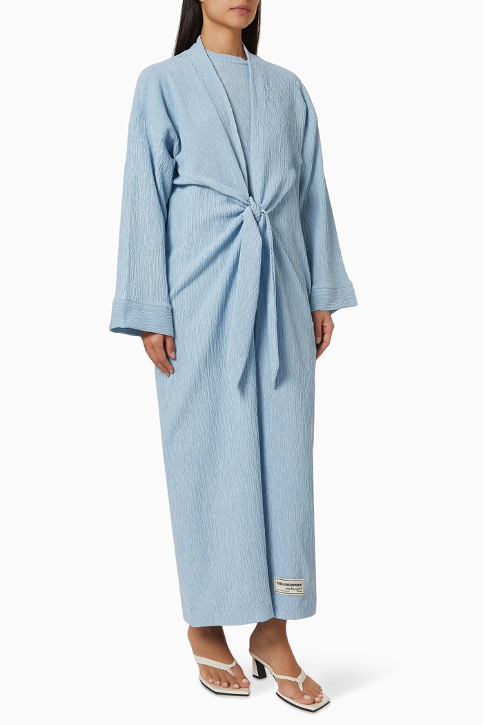

Crinkle Abaya, Blue